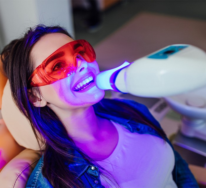 Professional teeth whitening can remove up to eight shades of stains in about an hour